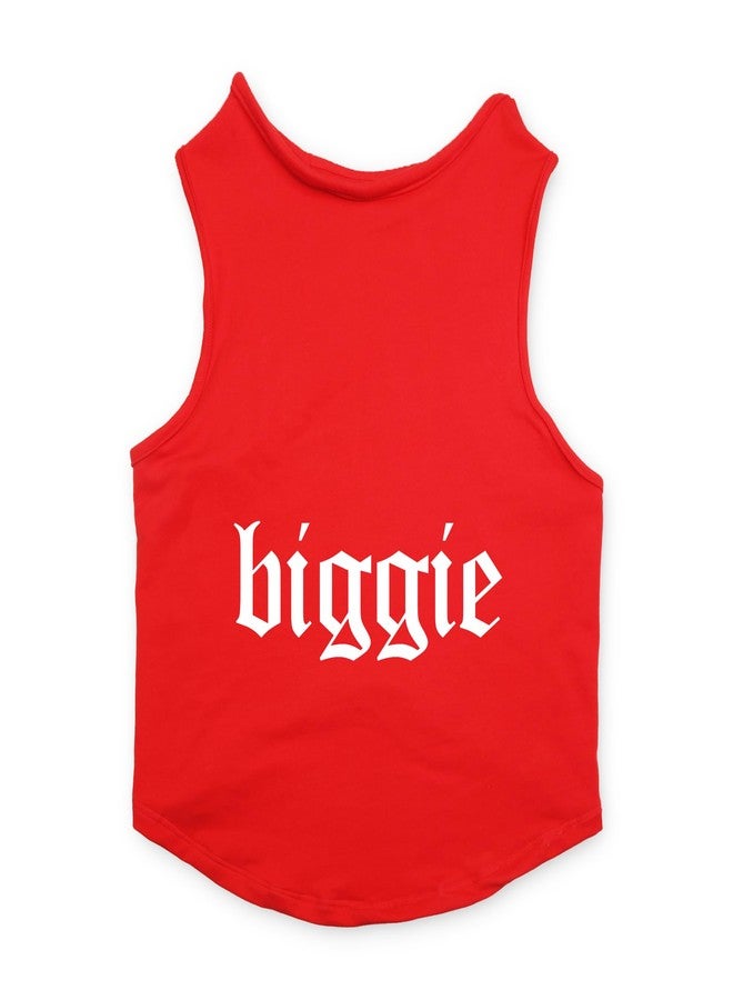 PawsIndia Biggie Dog T-Shirt - Sleeveless Cotton Pet Vest | Breathable Round Neck Dog Tank Top | Cute Printed Apparel for Dogs | Summer Dog Clothes for Small, Medium & Large Breeds - Image 2